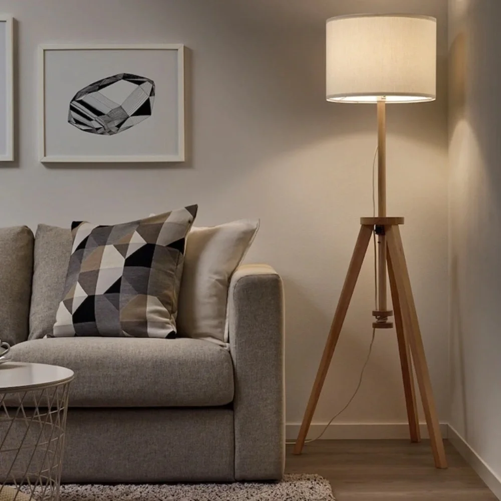 Brand New Floor lamp, ash/white - Picture 1 of 5